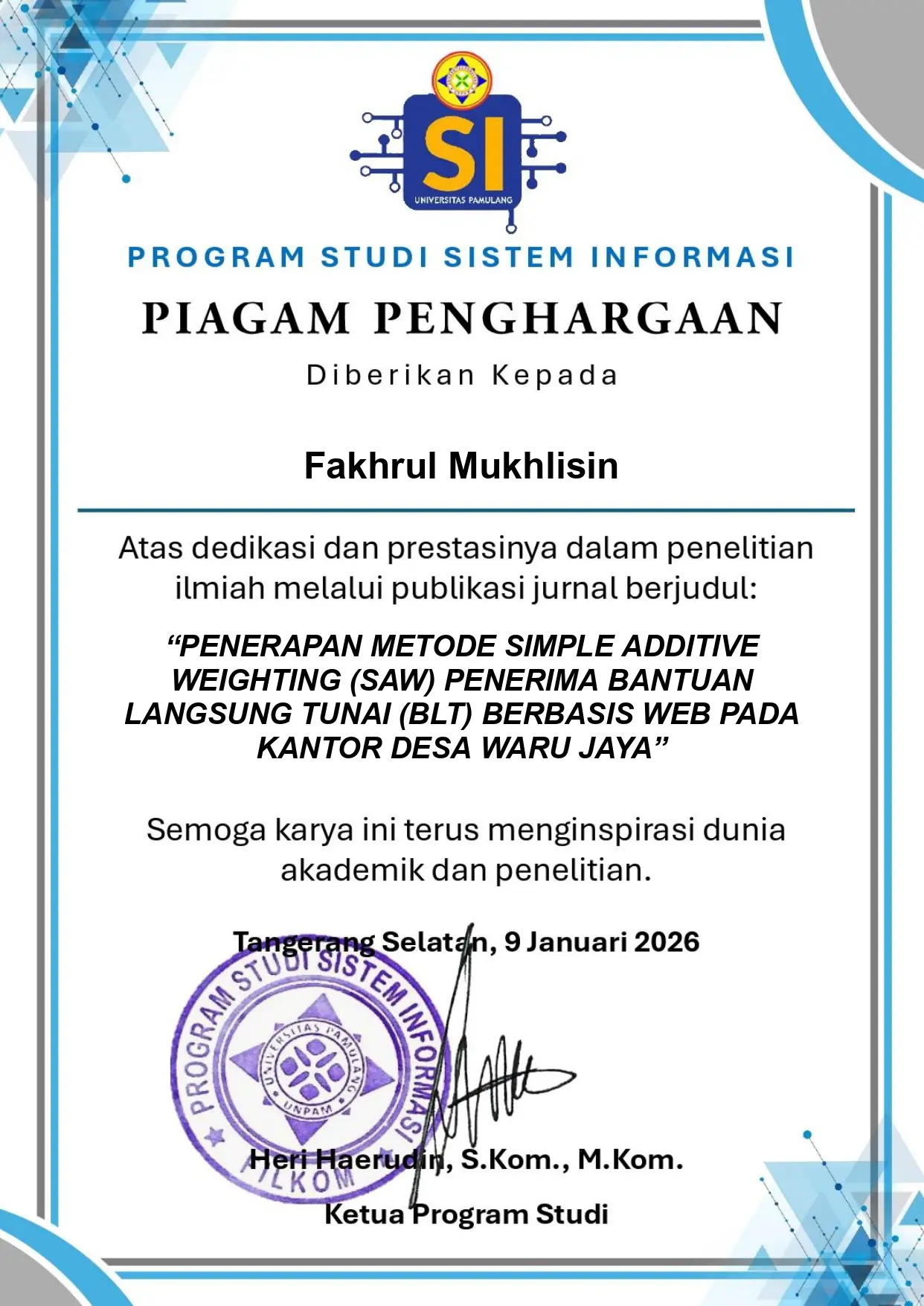 Publikasi Jurnal